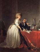 Jacques-Louis David Antoine-Laurent Lavoisier and His Wife Norge oil painting reproduction